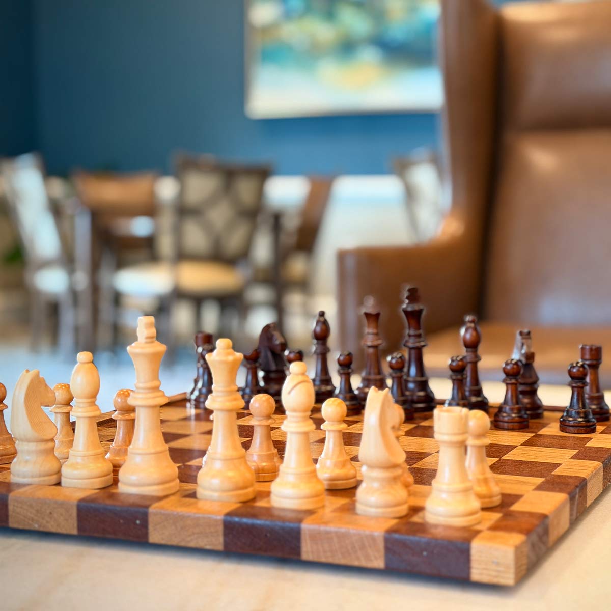 Chess board at The Birches at Villa Rica